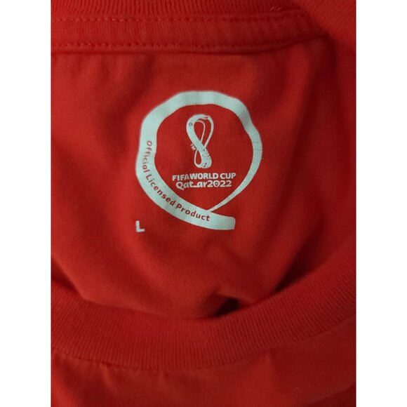 2022 FIFA World Cup Qatar Korea Republic Official Licensed Red T-Shirt Unisex L - Picture 4 of 6
